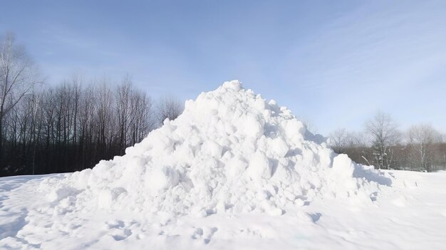 雪の山