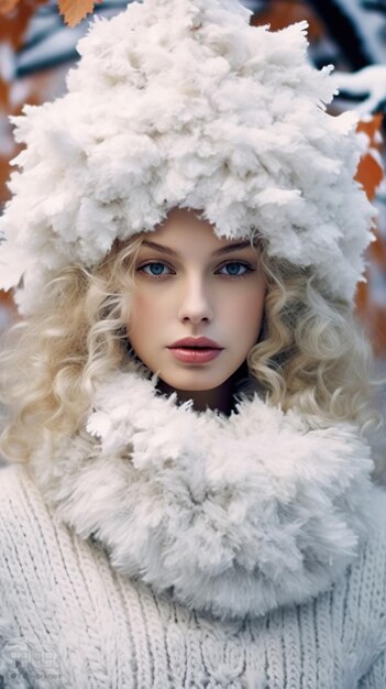snow queen winterwear russian girl