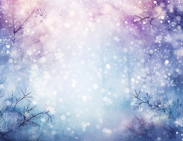 snow scene background