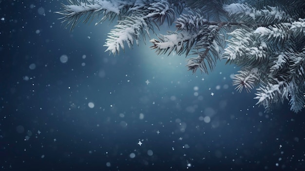 snow scene background