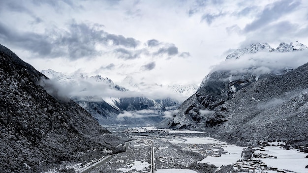 snow scene of Tibet