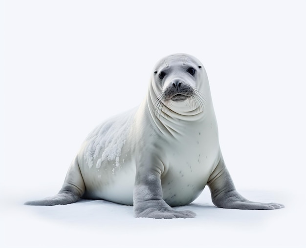 Photo snow seal isolated