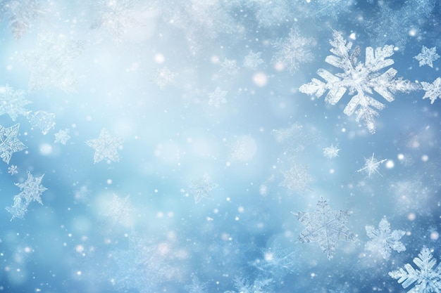 Photo snow texture background and design space