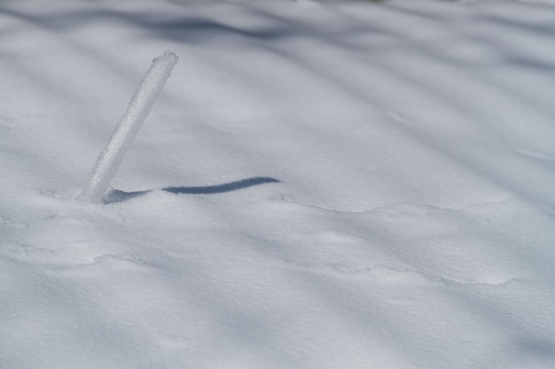 Snow texture Background of pure blue and white snow Winter pattern