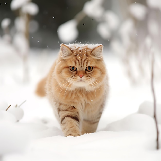 snow und cat