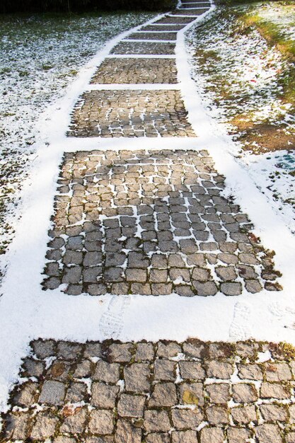 Foto priorità bassa di inverno della neve nel colore bianco