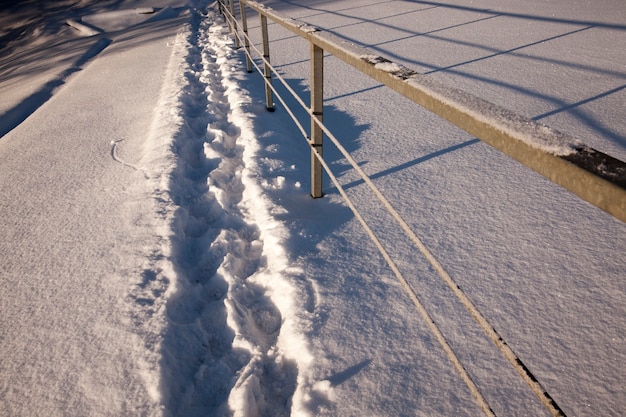 snow in winter 