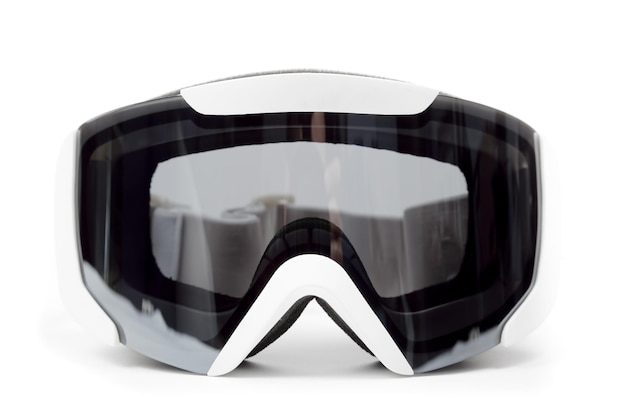 Photo snowboard goggles on white background