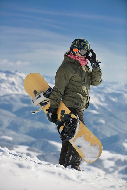 snowboarder portrait