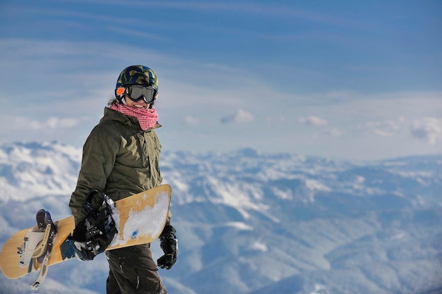 snowboarder portrait