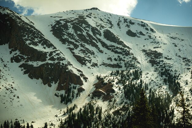 Photo snowcapped mountain against sky