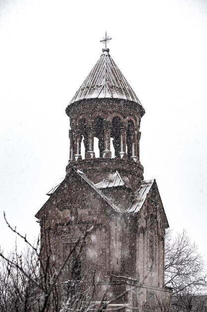 The snowcovered church