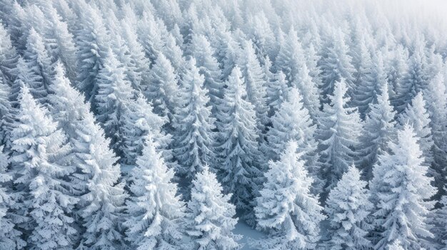 Snowcovered forest Generative AI