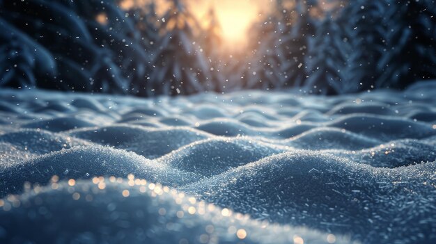 SnowCovered Ground With Trees