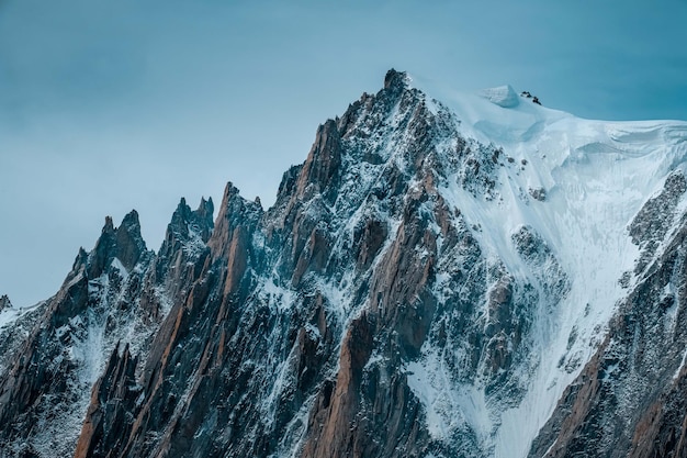 Snowcovered mountain photo