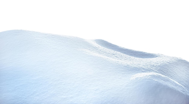 Snowdrift isolated on white background