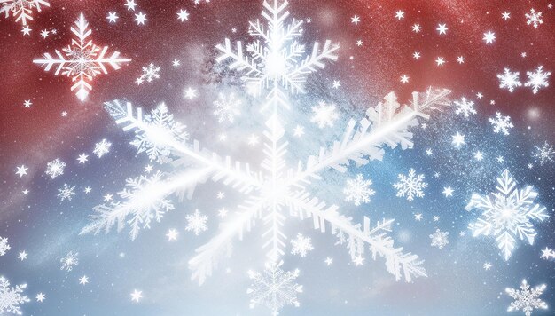 写真 雪花の背景 クリスマスと新年の背景画像