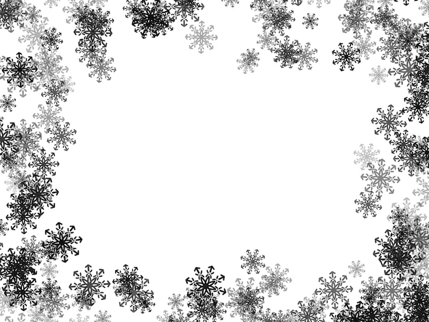 Snowflake Christmas frame Illustration Background