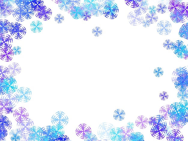 Foto sfondo di illustrazione del telaio di natale del fiocco di neve