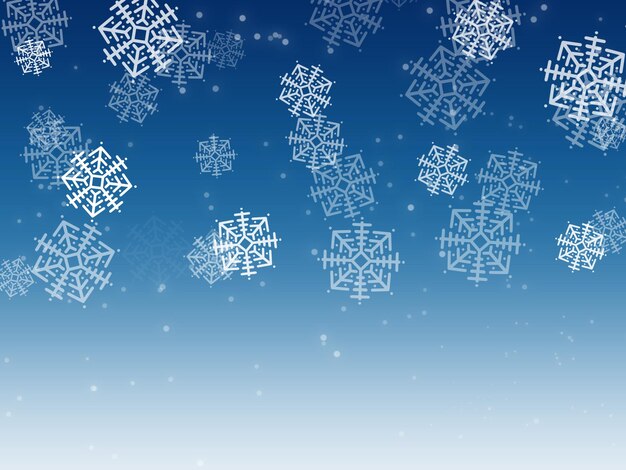 Snowflake Christmas Icon Illustration Background