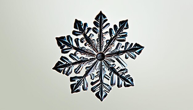 Photo snowflake isolated natural crystal