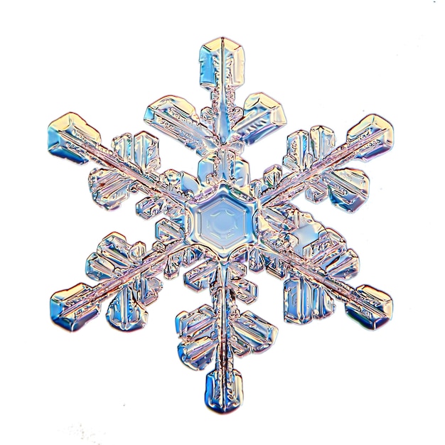 снежинка изолированный объект на белом фоне естественный фото кристалл