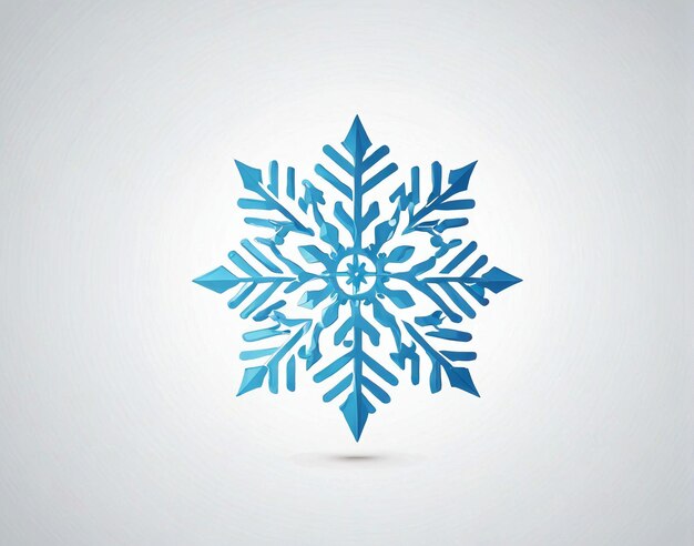 Foto un logo a forma di fiocco di neve