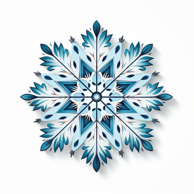 snowflake ornament illustration