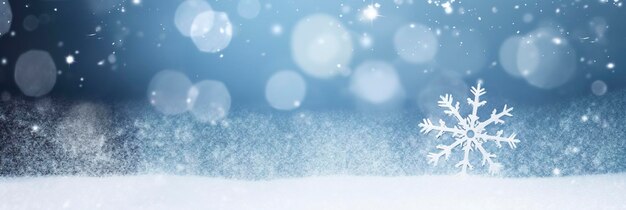 Photo snowflake on snowwinter holidays background