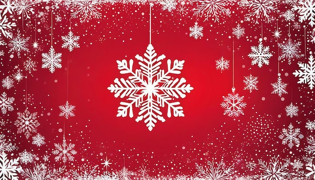 Snowflake with christmas background vector illustration