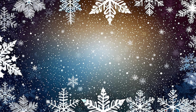 Photo snowflake with christmas background vector illustration