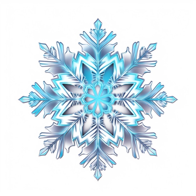 A snowflake with the word snow on it