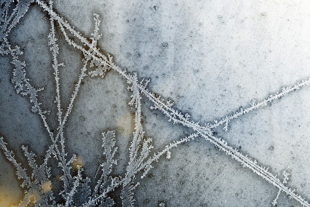 Snowflakes on black background