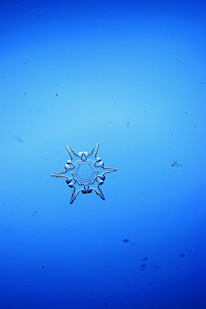 Snowflakes on a blue background