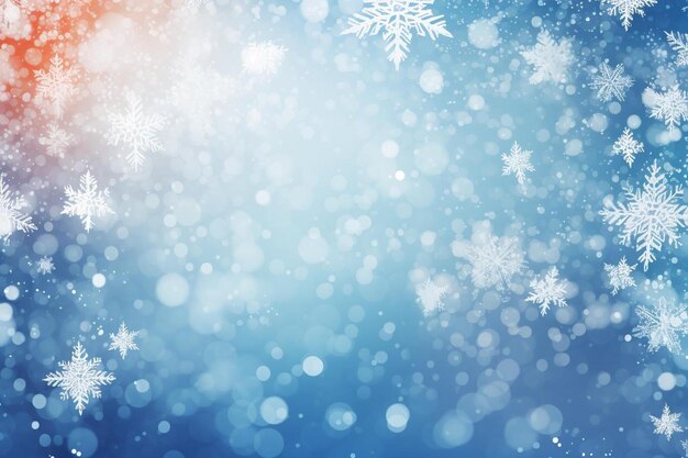 snowflakes on a blue background