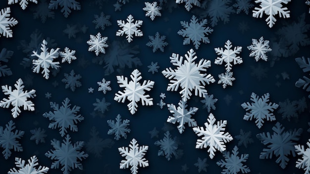 Photo snowflakes blur winter background high quality illustration