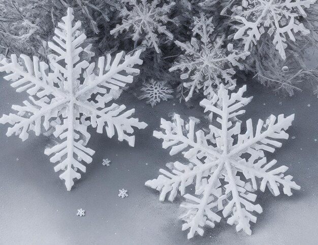 Snowflakes christmas