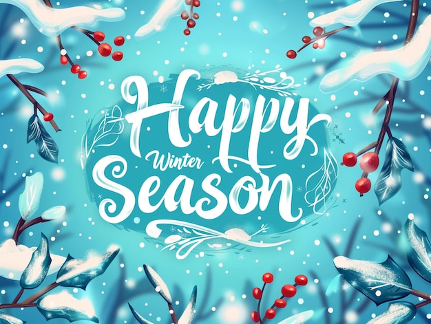 Snowflakes Design For Happy Winter