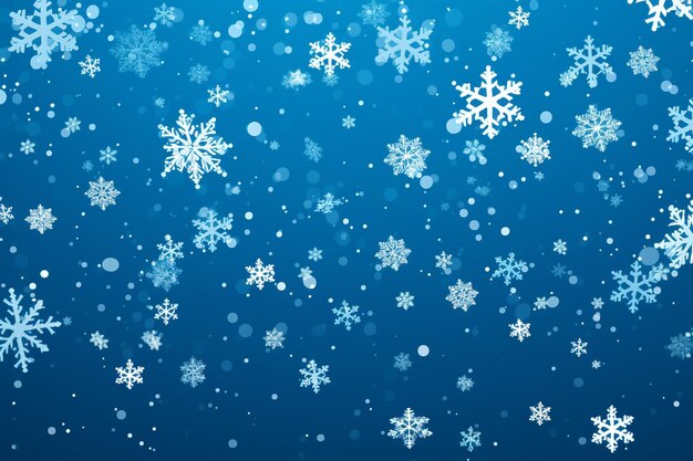 Photo snowflakes floating background for christmas