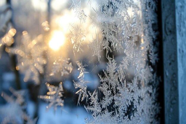 写真 窓 の 上 の 雪花