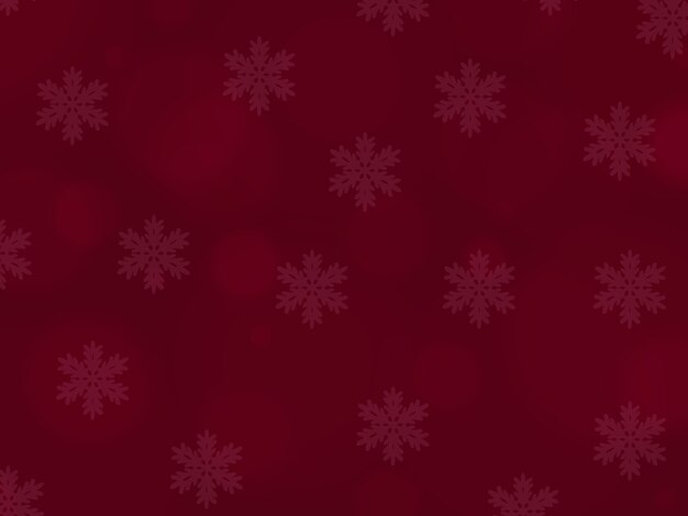 Snowflakes on red background