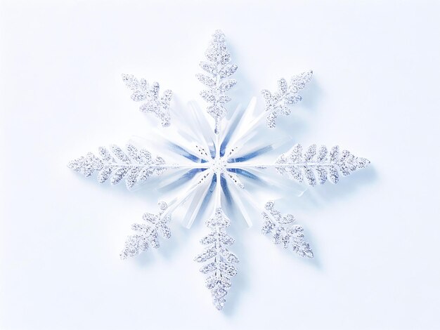 Snowflakes On A White Background Images