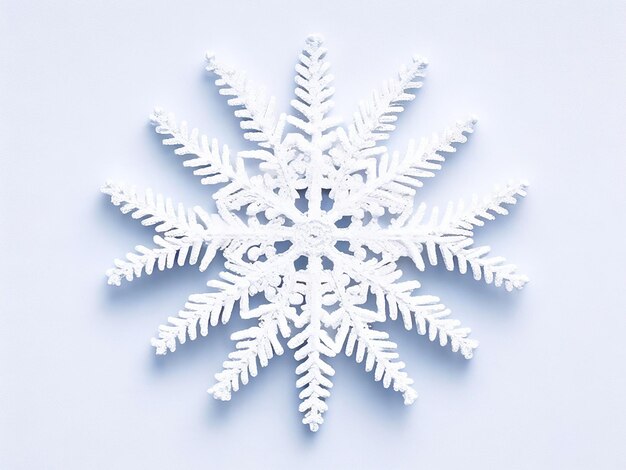 Snowflakes On A White Background Images