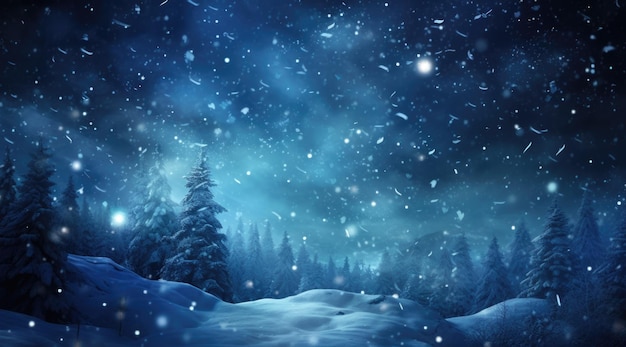 Snowflakes winter background