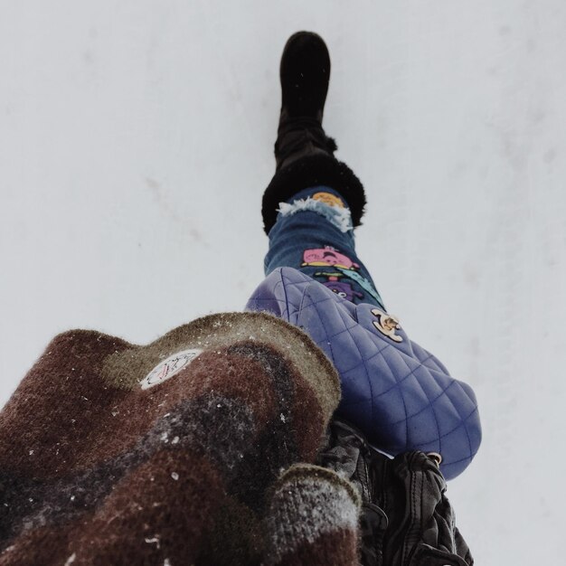 Photo snowin hokkaido