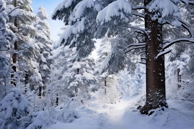 SnowKissed Pine Icon of a Chilled Forest