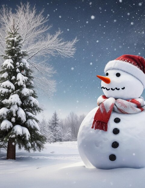 snowman background