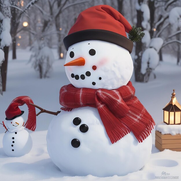 Снеговик в канун харизмы, созданный искусственным интеллектом
