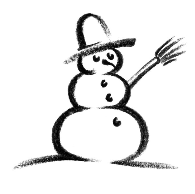Photo snowman icon