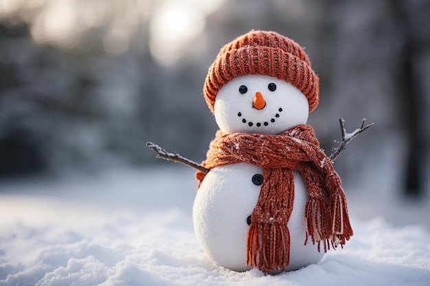 Snowman in scarf and hat charcoal buttons Frosty textured details Remind you of the joy of winter